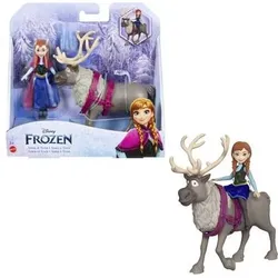 MATTEL HLX03 Disney Frozen Small Dolls Anna & Sven Spielset