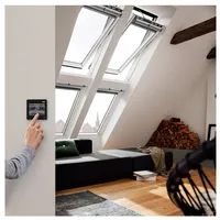 VELUX Elektro Dachfenster GGU 008421 Schwingfenster Kunststoff ENERGIE Fenster, 94x118 cm (PK06)