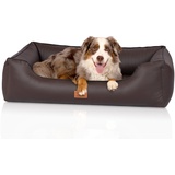 Knuffelwuff Tierbett Hundebett Lovelock, Orthopädisch braun 75 cm x 105 cm