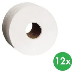 Toilettenpapier, doppellagig, superweiß, Rolle 180 m, 12 Stk