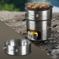 Campingofen Raketenofen BBQ Holzofen Campingkocher Dutch Oven Kocher Zubehör