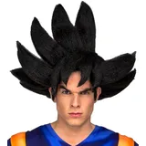 Dragon Ball Z-Perücke Goku Lizenz-Zubehör schwarz - Schwarz