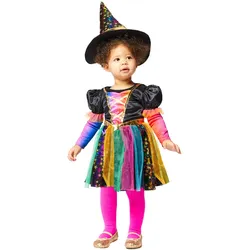 Buntes Sternchen Hexe Kostüm für Kleinkinder - Baby-6-12-Monate