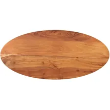 vidaXL Tischplatte 140x60x3,8 cm Oval Massivholz Akazie