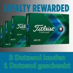 3 Dutzend Titleist AVX kaufen +1 Dutzend kostenlos