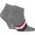 Tommy Hilfiger Sneakersocken »TH MEN SNEAKER 2P TAB« 2 Paar, Atmungsaktiv, Markenlogo Gr. 39-42, mid grey melange, , 33648159-39