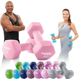 MIWEBA Neopren Gymnastikhanteln 2er-Set 0,5-10 kg rosa