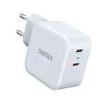 CHOETECH Schnellladegerät 2x USB Typ C Power Delivery 40W 3A Weiß (PD6009-EU)