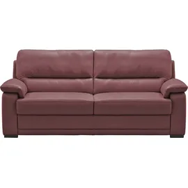 Egoitaliano "Doris, modernes Designersofa, Ledersofa mit erstklassiger Sitzqualität", edle Detailverarbeitung, perfekte Polsterung, aus hochwertigem Leder rot