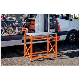 BAHCO Werkbank Stahl 840 mm x 510 mm x 1200 mm orange