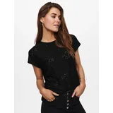 Only ONLSMILLA LIFE S/S TOP JRS NOOS Schwarz S