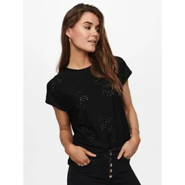 Only ONLSMILLA LIFE S/S TOP JRS NOOS Schwarz S