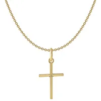 Acalee 20-1222 Kinder-Halskette mit Kreuz-Anhänger 333 / 8K Gold, 40 cm