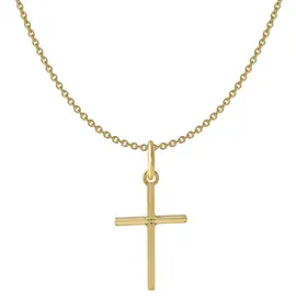 Acalee 20-1222 Kinder-Halskette mit Kreuz-Anhänger 333 / 8K Gold, 40 cm