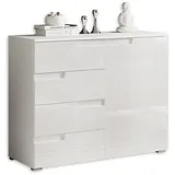 HBZ Spice 100 x 80 x 40 cm Weiß hochglanz
