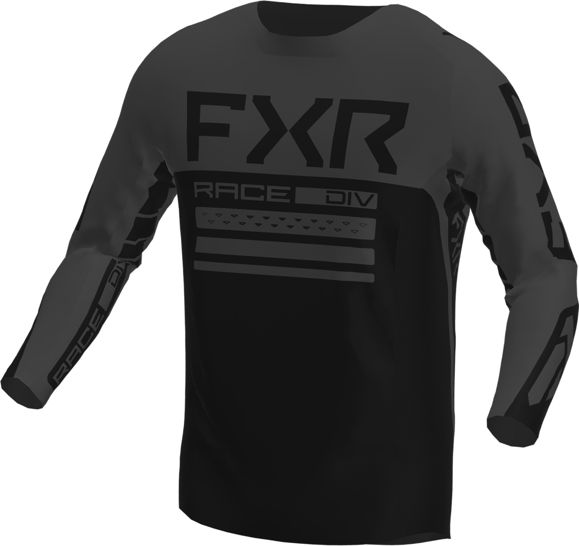 FXR Contender Off-Road Motorcross jersey, zwart-grijs, 4XL Voorman