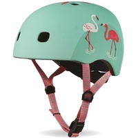 Micro Mobility Unisex, Jugend Flamenco Helm Größe M Led-licht, Flamingo (Mehrfarbig), M