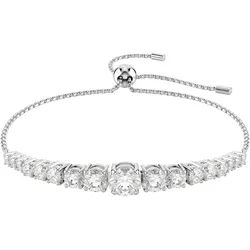Armband SWAROVSKI "Schmuck Geschenk Matrix Armkette, 5690677", silber (metallfarben, kristallweiß, kristallweiß), Armbänder, Damen, Metall, mit Swarovski Kristall