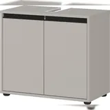 KADIMA DESIGN Waschbeckenunterschrank 2 Türen 63 x 55 x 34 cm Grau