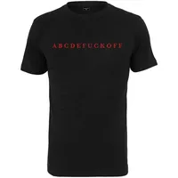 Mister Tee Shirt ABC - Schwarz,Dunkelrot - S