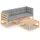 vidaXL Garten-Lounge-Set 4-tlg. beige