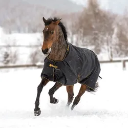 Bucas Weidedecke Irish Turnout 300 - black/gold - 110