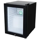 Gastro-Cool Thekenkühlschrank, Minikühlschrank, Glastürkühlschrank, schwarz/weiß, GCKW25