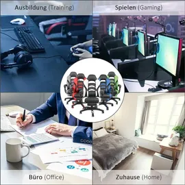 MuCoLa Gamingstuhl Drehstuhl Grau PC
