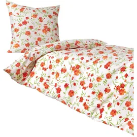 Traumschlaf Santa Monica Floral Orange 135 x 200 cm + 80 x 80 cm