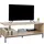 Relaxdays TV-Lowboard 106 x 40 x 39,5 cm Schwarz Holz/Metall