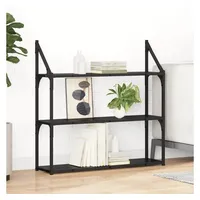 vidaXL Wandregal 80 x 21 x 78,5 cm Schwarz