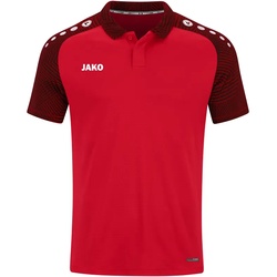 JAKO Performance Poloshirt Damen rot/schwarz 34