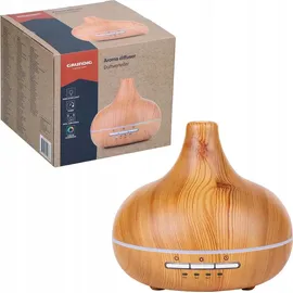 Grundig Aroma Diffuser Luftbefeuchter 300ml Elektrischer Duftöl Diffuser Mit LED-Licht und Timer - Diffusor Für Ätherische Öle - Ohne Kabel - Braun
