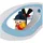 elobra kids Kinderlampe Flugzeug Lack Blau 60 x cm