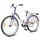 Bikestar Classic 24" lila/weiß Rücktrittbremse