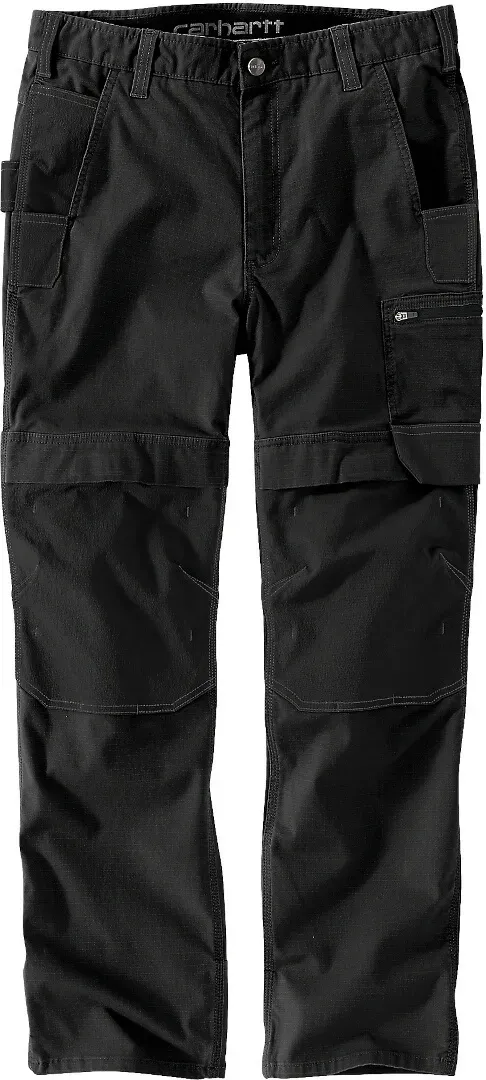 Carhartt Steel Rugged Flex Relaxed Fit Ripstop Double Front Utility Multi Pocket Work Hose, schwarz, Größe 34 38 für Männer