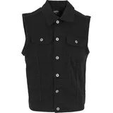 URBAN CLASSICS Denim Vest Schwarz XXL