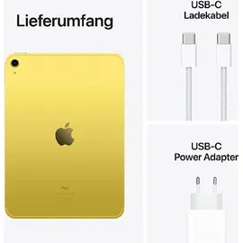 Apple iPad 10,9" (10. Generation 2022) 256 GB Wi-Fi + Cellular gelb