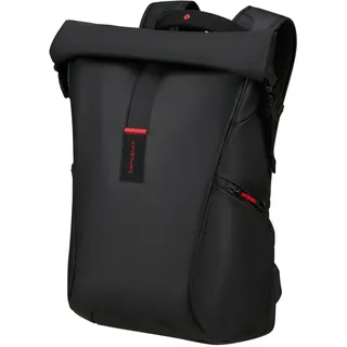 Samsonite Paradiver Light - Erweiterbarer Rolltop Laptop Rucksack 17,3 Zoll, 49 cm, 25/35 L,Schwarz (Erweiterbar)
