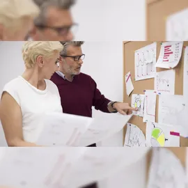 ALLboards Pinnwand mit Naturholzrahmen 30x40cm