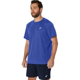 Asics Laufshirt "ASICS CORE SS TOP", Herren, Gr. L, cobalt burst, Obermaterial: 100% Polyester, normal, Rundhals, Shirts Laufshirt
