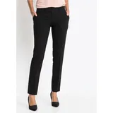 bonprix Anzughose Slim fit Passform, mit Stretchanteil, mit Bügelfalte schwarz 42