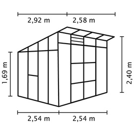 Vitavia Freya 7600 Alu ESG 3 mm/Dach HKP 6 mm 7,6 m2