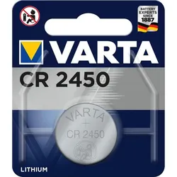 VARTA Knopfzelle Lithium CR2450, 1er Blister