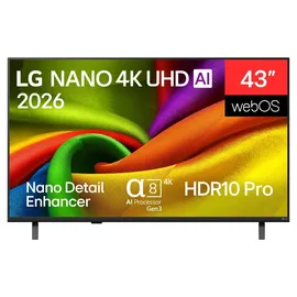LG 43NU850B6LA 43" NANO 4K UHD AI Smart TV NU85