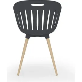 TOPSTAR 2er-Set Besucherstuhl T2023 43 x 43 x 108 cm grau