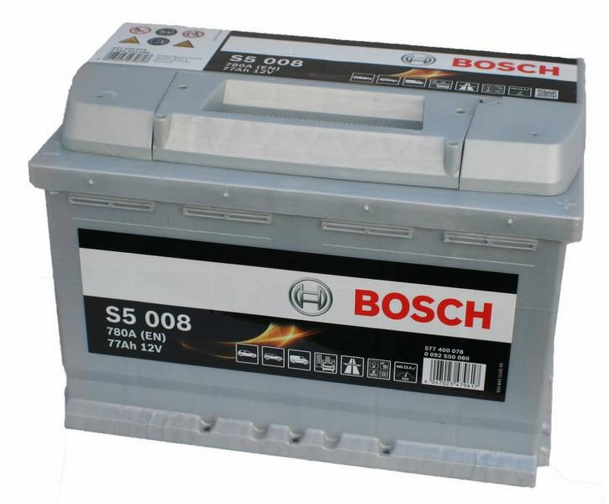 Bosch S5 008 Autobatterie 12V 77Ah 780A