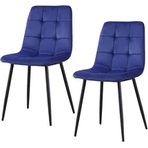 Hti-Living Mesa 2 St. Velvet blau