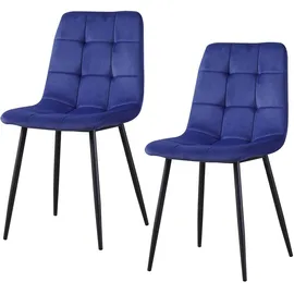 Hti-Living Mesa 2 St. Velvet blau