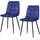 Hti-Living Mesa 2 St. Velvet blau